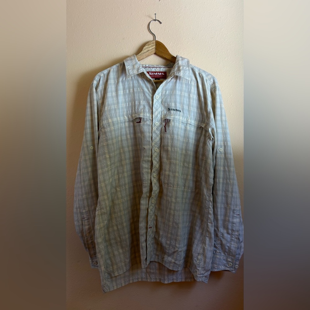 Simms Fly Fishing Shirt Size Large